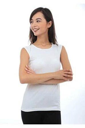 Kadın Siyah Sıfır Kol Body Atlet