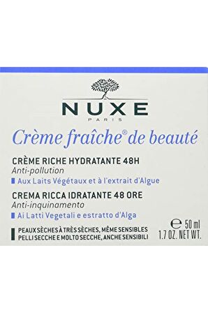 Creme Fraiche De Beaute 48h Rich Cream 50ml - Nemlendirici Yoğun Bakım Kremi 1 Pa