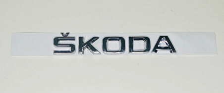 SKODA 2009 - 2019 ARKA BAGAJ YAZISI KROM