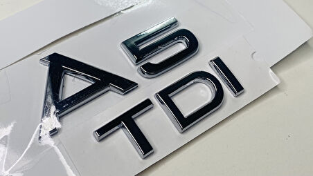 AUDİ A5 2008 - 2018 TDİ ARKA BAGAJ YAZISI KROM SET