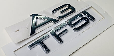 AUDİ  2014 - 2020 A3 ARKA BAGAJ YAZISI TFSİ KROM SET