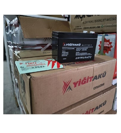 YİĞİT12V 9Ah AGM AKÜ 5'Lİ PAKET Ebatlar: 150x65x90mm  2026 ÜRETİM