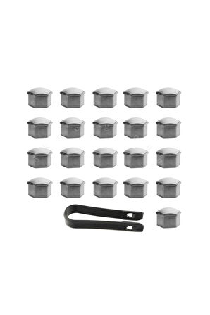 Audı A3 Bijon Kapağı Takım (gri) 321601173a 2009-2012 Model Arası Araçlara Uyumlu