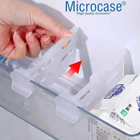 Microcase Sert Plastik Buzdolabı Bölüm Düzenleyici Ayracı Buzdolabı Organizatörü - ŞEFFAF AL5273 8 Adet