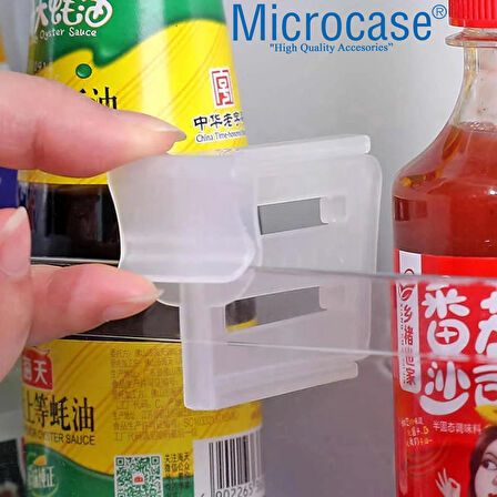 Microcase Sert Plastik Buzdolabı Bölüm Düzenleyici Ayracı Buzdolabı Organizatörü - ŞEFFAF AL5273 8 Adet