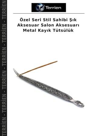 Özel Seri Stil Sahibi Şık Aksesuar Salon Aksesuarı Metal Kayık Tütsülük