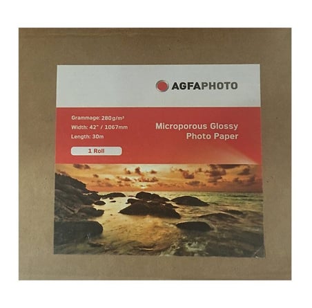 Premium Büyük Rulo Poster Malzemesi Fotoğrafçılık Agfaphoto 106.2x30m Fotoğraf Kağıdı 280gr Parlak