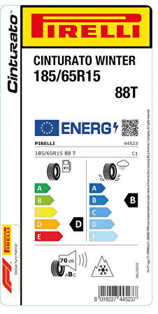 PİRELLİ 185/65R15 88T CINTURATO WINTER Kış Lastiği (2024)