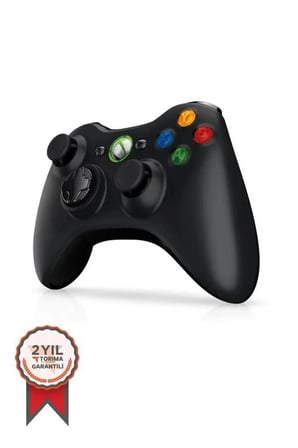 Delux Serisi Masaüstü Aksesuar Ürün Oyun Kolu Kablolu Xbox Tv Pc Uyumlu Xbox 360 Siyah