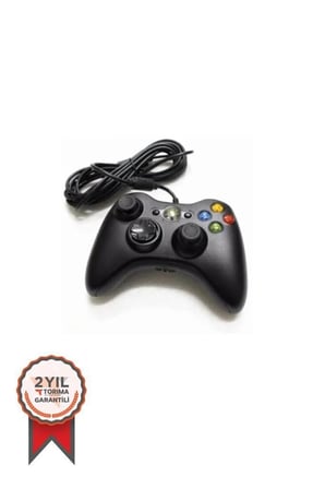 Delux Serisi Masaüstü Aksesuar Ürün Oyun Kolu Kablolu Xbox Tv Pc Uyumlu Xbox 360 Siyah