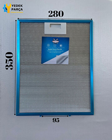 Teka: TDB90 | 280x350 mm | Aspiratör & Davlumbaz Tel Yağ Filtresi | Model: 81460024 | 28x35 cm