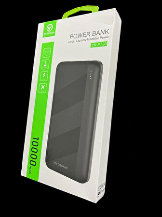 YK Design 2 Usb Çıkışlı Powerbank YKP-730 10.000 Mah Tasınabilir batarya