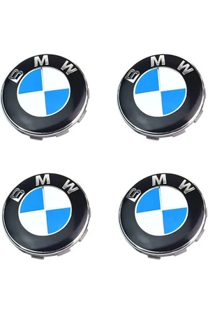Bmw 3 Serisi E30 1982-1990 Logolu Jant Göbeği Seti 65mm- 68mm