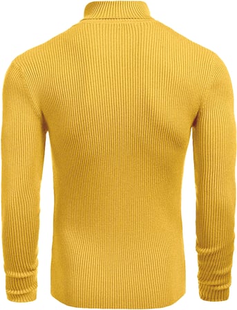 Erkek Slim Fit Boğazlı Triko Kazak – Esnek Dokulu
