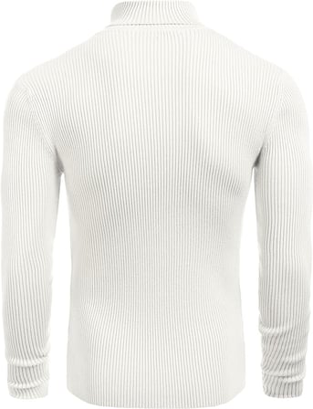 Erkek Slim Fit Boğazlı Triko Kazak – Esnek Dokulu