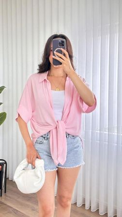 Standart Beden  Viskoz Yan Yırtmaçlı Kısa Kollu Kadın Kimono