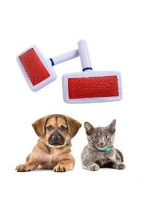 4 Adet Uzun Tüylü Evcil Hayvan Tarağı – İnce Telli Geniş Yüzeyli Tarama Fırçası, Kedi Köpek Grooming Brush Pet Comb
