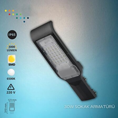 Asyagrup Noas 30w Ledli Ip65 Sokak Armatürü - 6500k