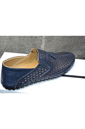  Hakiki Deri Erkek Yazlik Ayakkabi Lacivert Yazlik Ayakkabi Yazlik Deri Ayakkabi