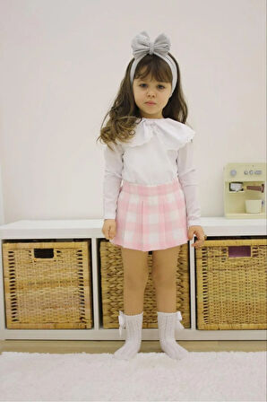 Çocuk Şort Etek Bluz Takım