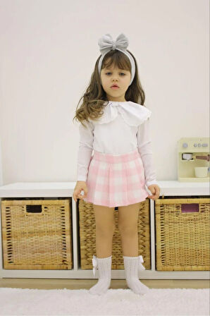 Çocuk Şort Etek Bluz Takım