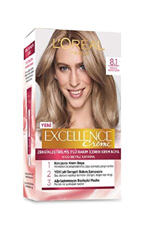 Loreal Excellence Creme 8.1 Küllü Koyu Sarı