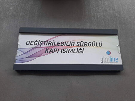Değiştirilebilir Kendinden Yapışkanlı Sürgülü Kapı Isimliği
