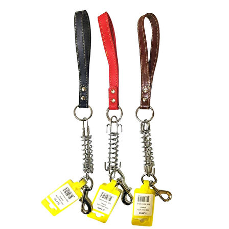 Cans SL111D Kısa Çelik Yaylı Gezdirme Tasması Çok Renkli 3 MM x 40 CM
