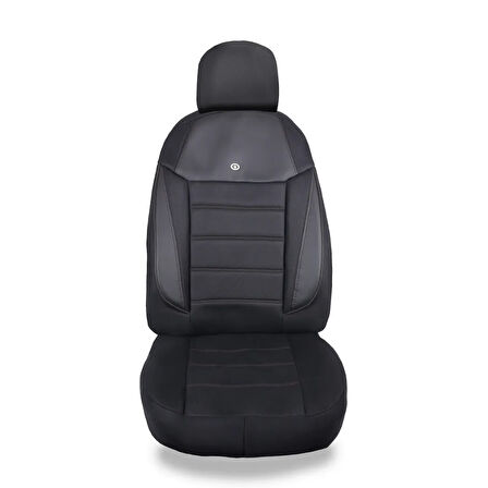Dacia Lodgy Araçlara Uyumlu Oto Koltuk Kılıfı Seti - Yıldız Serisi Siyah