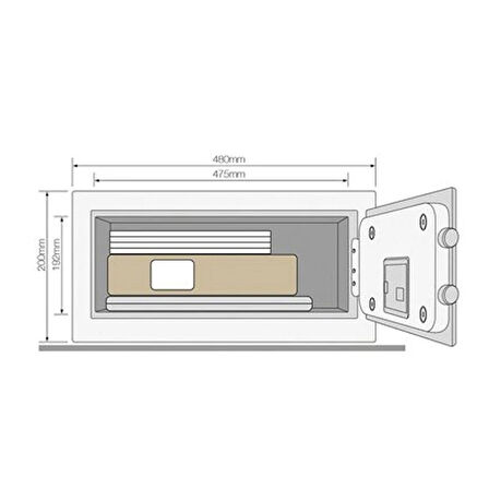 Yale YLFB/200/EB1 Yüksek Güvenlikli Parmak İzli Laptop Tipi Motorlu Kasa
