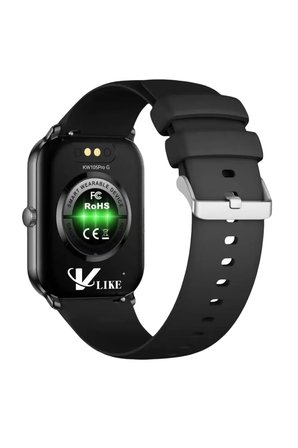 Vlike KW105 Pro G Amoled Ekranlı IP68 Su Geçirmez Sağlık Takip Özellikli Akıllı Saat - Siyah