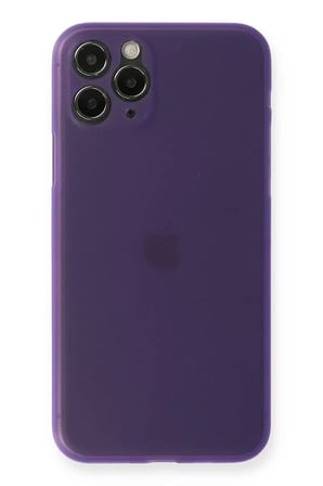 Newface Apple iPhone 11 Pro Max Kılıf PP Ultra İnce Kapak - Mor