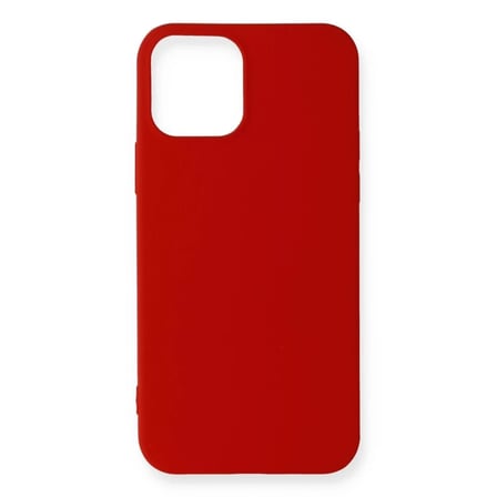 Newface Apple iPhone 12 Mini Kılıf First Silikon - Koyu Kırmızı