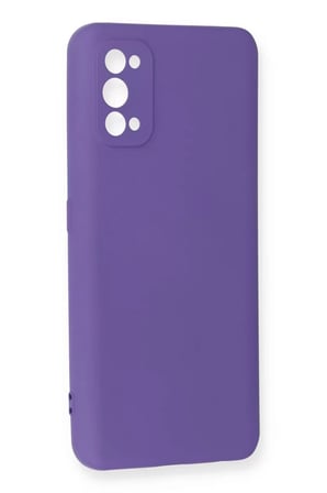 Newface Realme 7 Pro Kılıf Nano içi Kadife Silikon - Mor