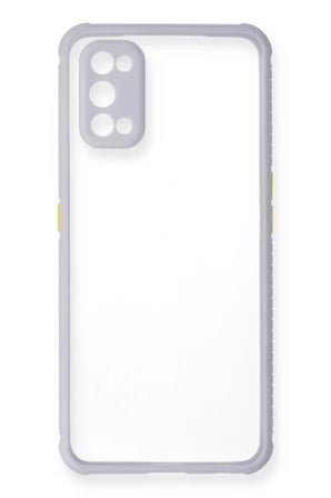Newface Realme 7 Pro Kılıf Miami Şeffaf Silikon - Lila