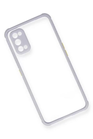 Newface Realme 7 Pro Kılıf Miami Şeffaf Silikon - Lila
