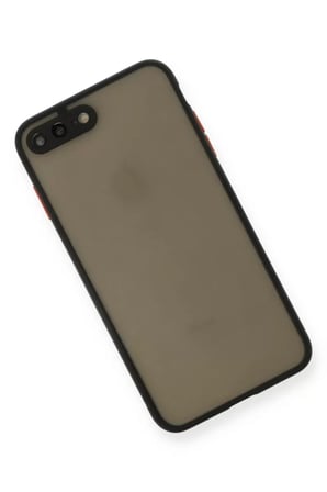 Newface Apple iPhone 7 Plus Kılıf Montreal Silikon Kapak - Siyah