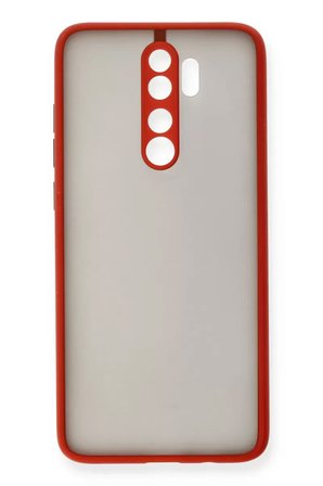 Newface Xiaomi Redmi Note 8 Pro Kılıf Montreal Silikon Kapak - Kırmızı