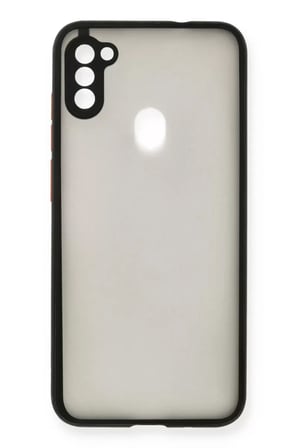 Newface Samsung Galaxy A11 Kılıf Montreal Silikon Kapak - Siyah