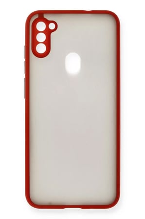 Newface Samsung Galaxy A11 Kılıf Montreal Silikon Kapak - Kırmızı