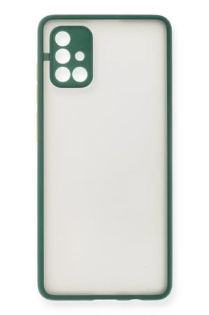 Newface Samsung Galaxy A71 Kılıf Montreal Silikon Kapak - Yeşil