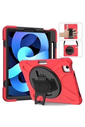 Newface Apple iPad Pro 11 (2020) Kılıf Amazing Tablet Kapak - Kırmızı