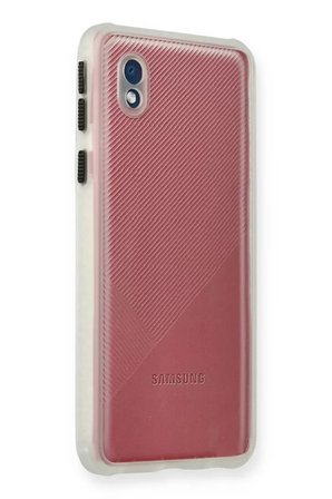 Newface Samsung Galaxy A01 Core Kılıf Miami Şeffaf Silikon - Şeffaf