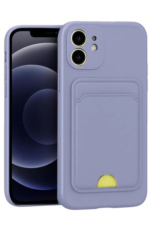 Newface Apple iPhone 11 Kılıf Kelvin Kartvizitli Silikon - Lila
