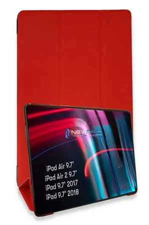 Newface Apple iPad 5 Air 9.7 Kılıf Tablet Smart Kılıf - Kırmızı