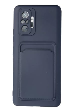 Newface Xiaomi Redmi Note 10 Pro Kılıf Kelvin Kartvizitli Silikon - Lacivert