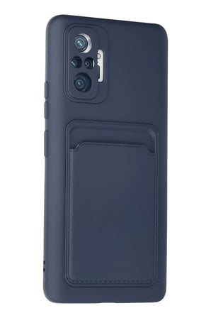 Newface Xiaomi Redmi Note 10 Pro Kılıf Kelvin Kartvizitli Silikon - Lacivert
