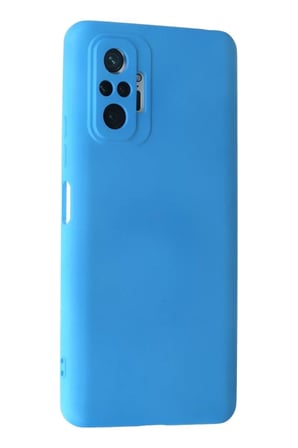 Newface Xiaomi Redmi Note 10 Pro Kılıf Nano içi Kadife Silikon - Mavi