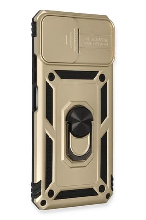 Newface Xiaomi Mİ 11 Lite Kılıf Pars Lens Yüzüklü Silikon - Gold