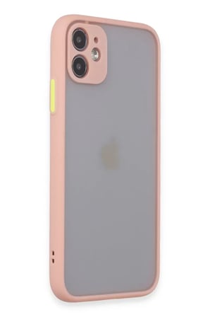 Newface Apple iPhone 11 Kılıf Montreal Silikon Kapak - Pembe